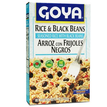ARROZ CON FRIJOLES NEGROS GOYA 8 OZ