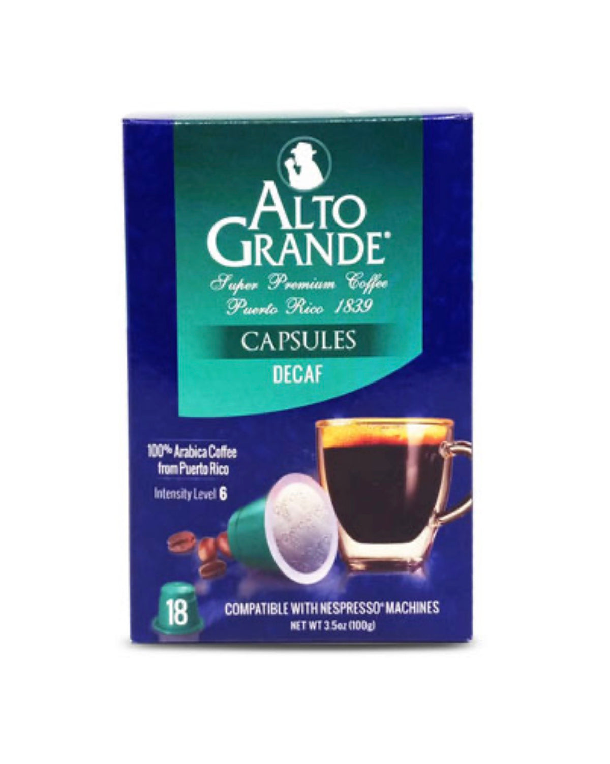 ALTO GRANDE CAPSULES DECAF 18 CT