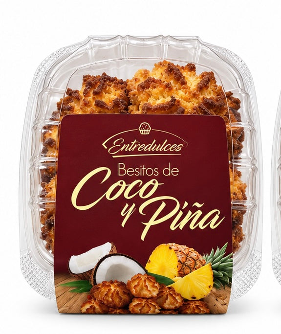 BESITOS DE COCO Y PIÑA ENTREDULCES