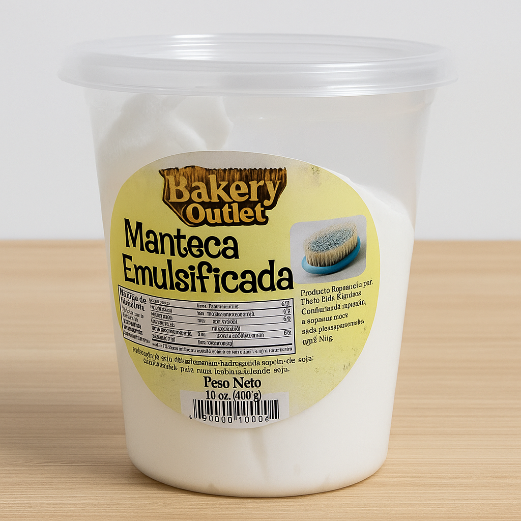 Manteca emulsificada de 1 libra.