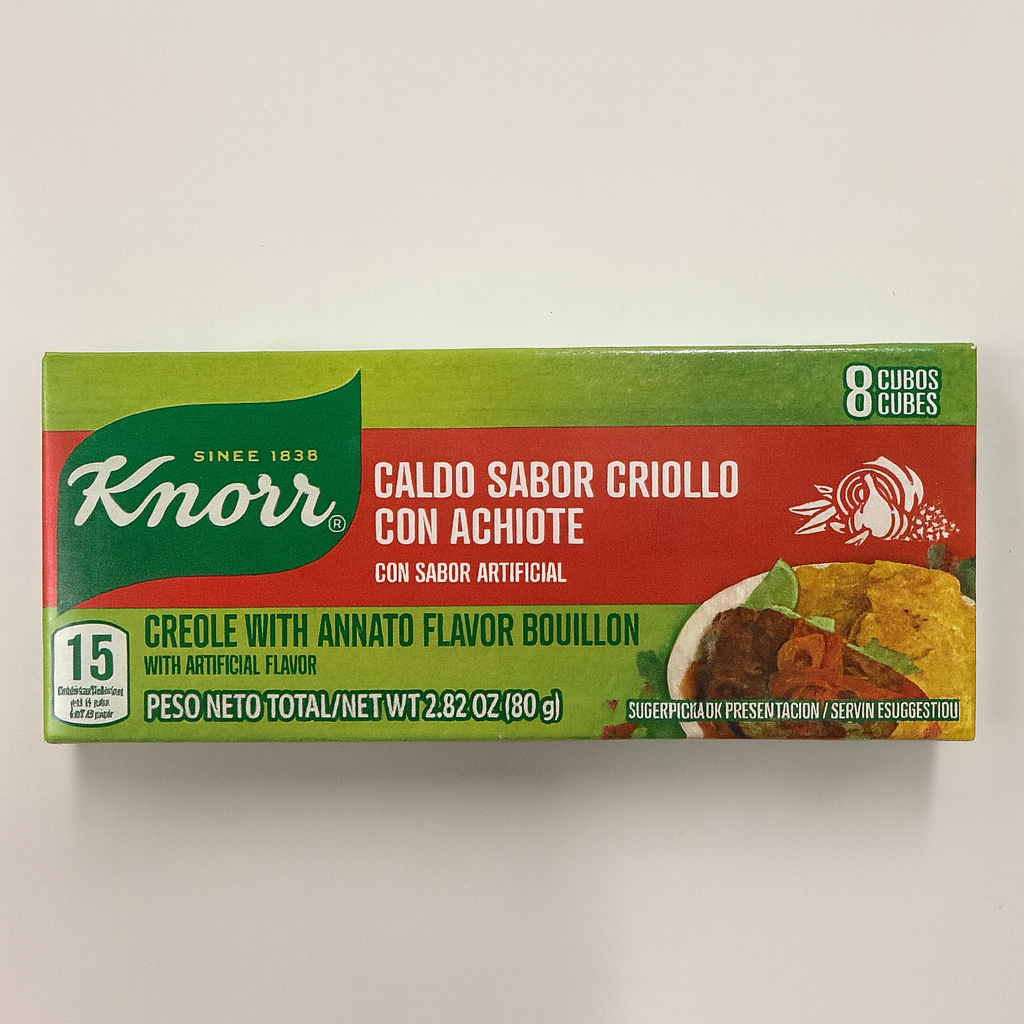 4 x Knorr Cubitos Sazón Achiote Condimento Criollo 8 pack
