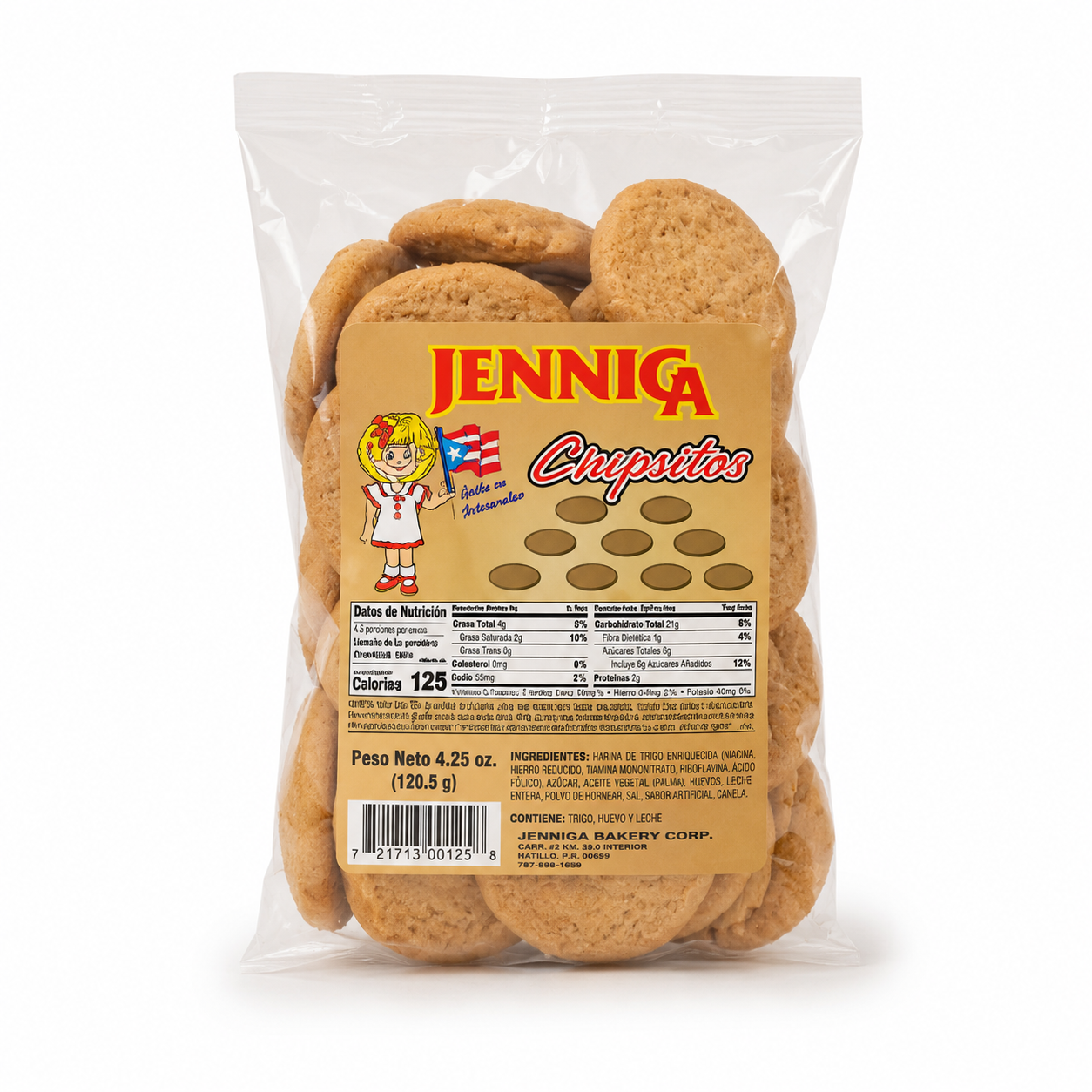 Cuquitas de jengibre Jenniga x 16 Pqt.