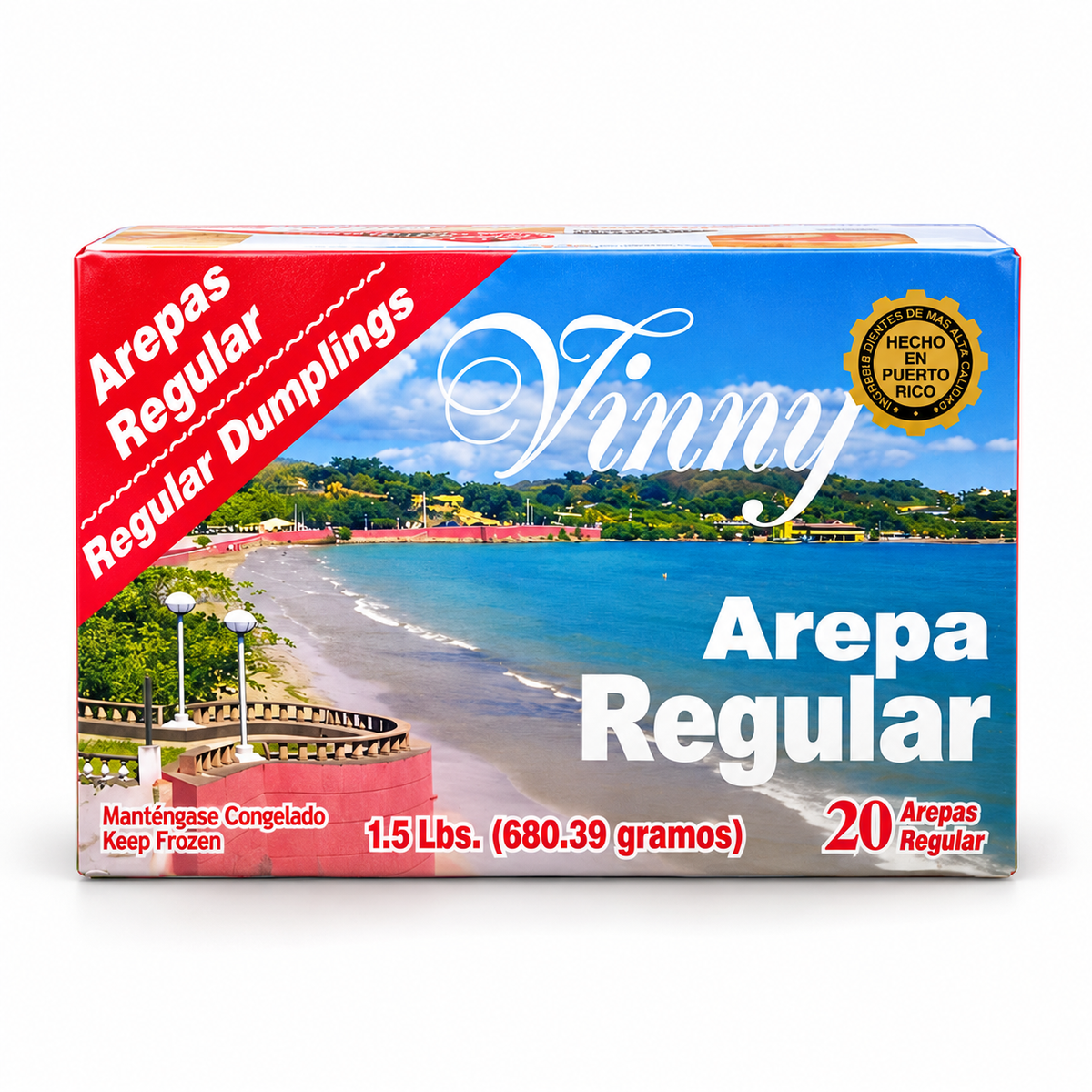 Arepas Regulates de Vinny Rest. (3 cajas de 20) + Envío Next Day Delivery