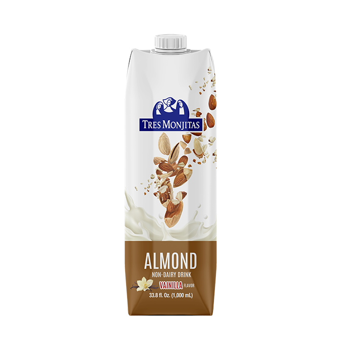 LECHE DE ALMENDRA Y VAINILLA TRES MONJITAS ORIGINAL 33.8