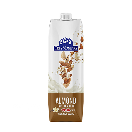 LECHE DE ALMENDRA Y VAINILLA TRES MONJITAS ORIGINAL 33.8