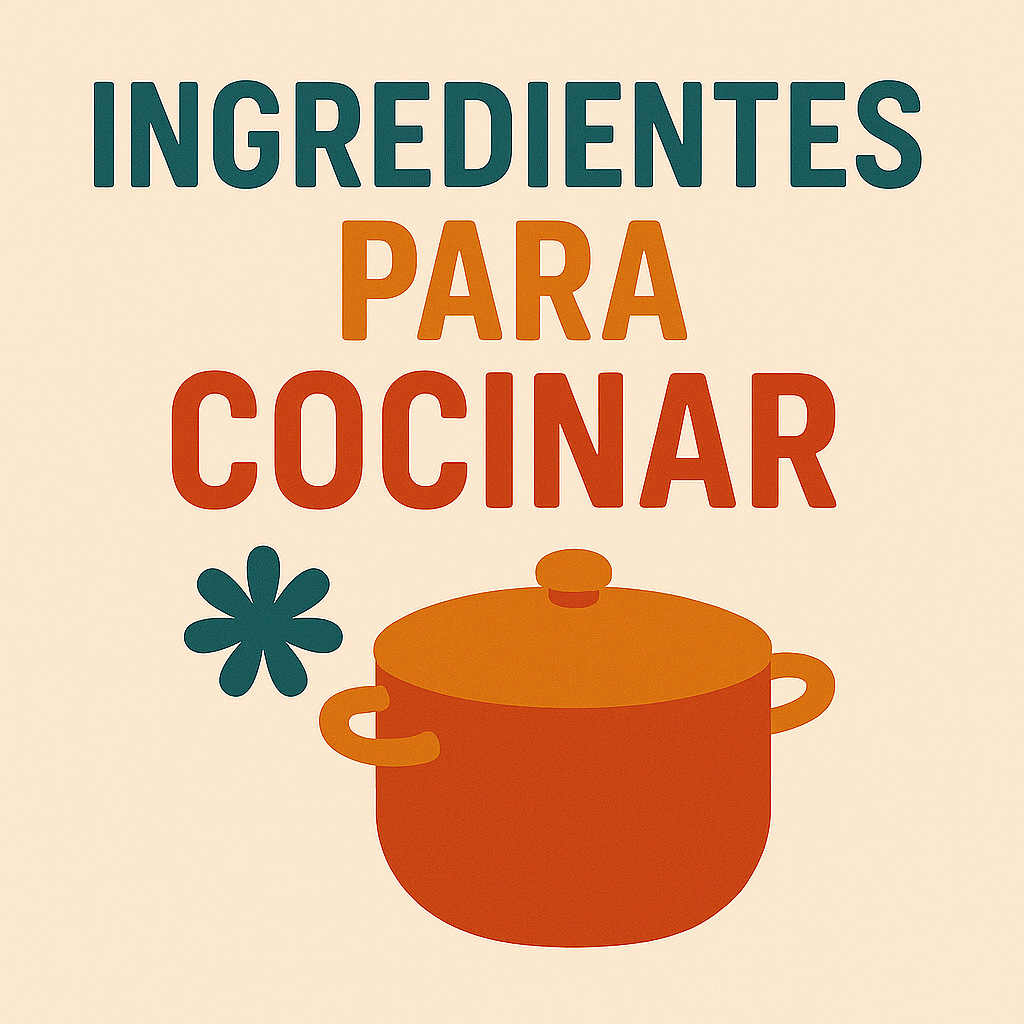 Ingredientes para cocinar