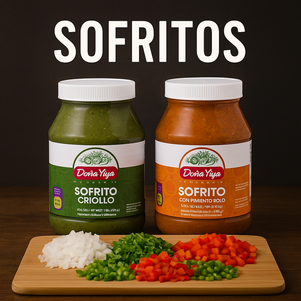 Sección de sofritos y ajo molido