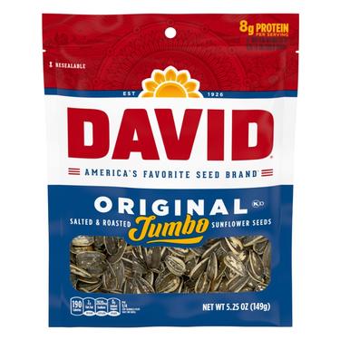 2 x DAVID SUNFLOWER SEED ORIGINAL 5.25 Oz.