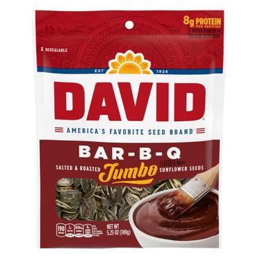 2 x DAVID SUNFLOWER SEEDS BAR-B-Q 5.25 Oz.
