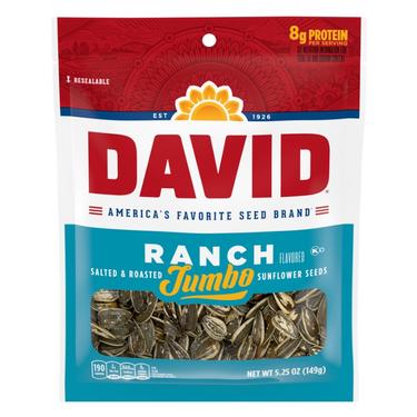 2 x DAVID SUNFLOWER SEEDS RANCH 5.25 Oz.