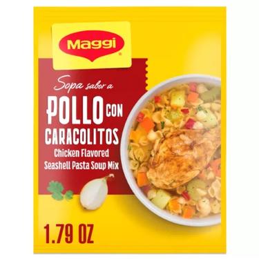 2 x MAGGI SOPA SABOR A POLLO CON CARACOLITOS 1.79 Oz.