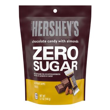 HERSHEY'S MILK CHOCOLATE CANDY WITH ALMONDS ZERO SUGAR 3 Oz.