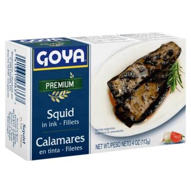 CALAMARES FILETS EN SU TINTA GOYA 4 Oz.