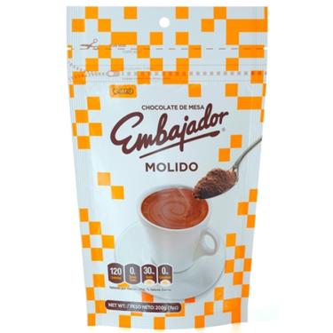 El EMBAJADOR CHOCOLATE EN POLVO 7 Oz.