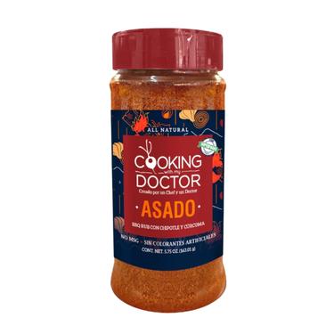 COOKING DOCTOR ASADO BBQ RUB CON CHIPOTLE Y CURCUMA 5.75 Oz.