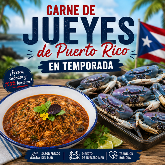 Carne de Jueyes de Puerto Rico 2 Libras – Envío Next Day Delivery