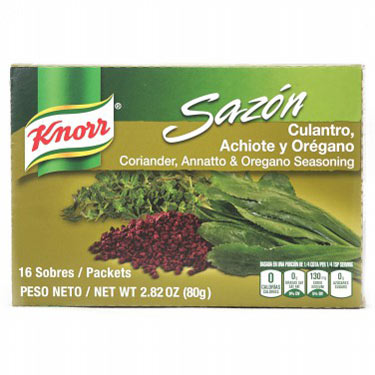 2 x SAZON KNORR CON CULANTRO/ACHIOTE/OREGANO 16 CT