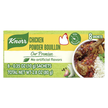 2x KNORR CALDO EN POLVO POLLO 8CT 2.8 OZ