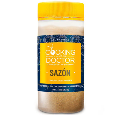 COOKING DOCTOR SAZON CON CURCUMA 7.5 OZ