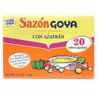 Sazón Goya con Azafrán 20 Pack