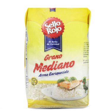 ARROZ GRANO MEDIANO SELLO ROJO 2 LB