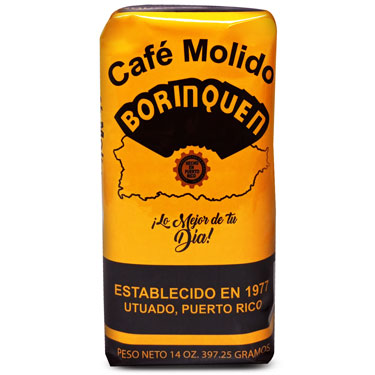 CAFE MOLIDO. BORINQUEN 14 OZ