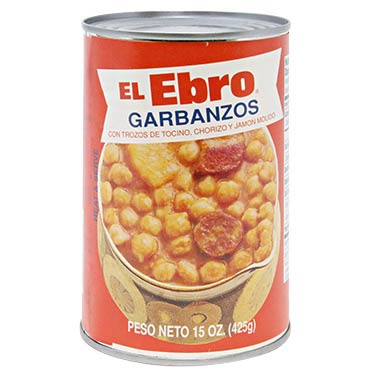 GARBANZOS CON CHORIZO EL EBRO 15 OZ