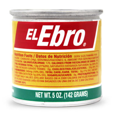 CHORIZOS EN MANTECA EL EBRO 5 OZ