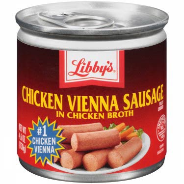 3 X LIBBYS CHICKEN VIENNA SAUSAGE 4.6 OZ