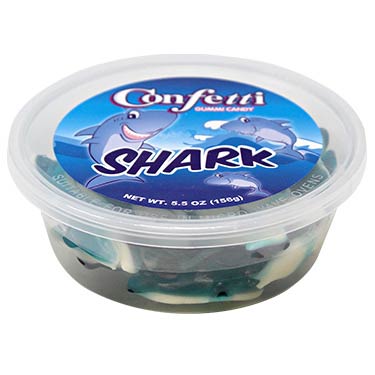 3 x Confetti Shark Tub 7 OZ