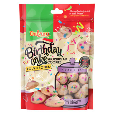 POLVORONES BIRTHDAY CAKE  DULZURA BORINCANA 5OZ