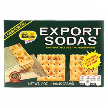 EXPORT SODAS ROYAL BORINQUEN FRESH PAKS 7 OZ
