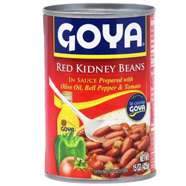 3 X HABICHUELAS COLORADA GUISADAS  GOYA 15 OZ
