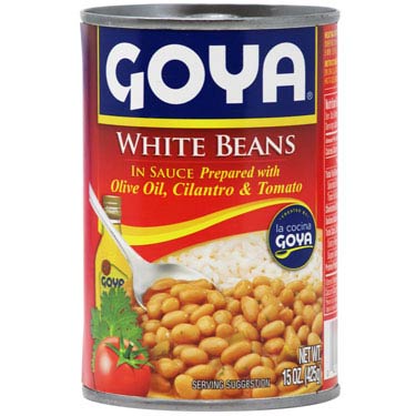3 X HABICHUELAS BLANCAS GUISADAS GOYA 15 OZ