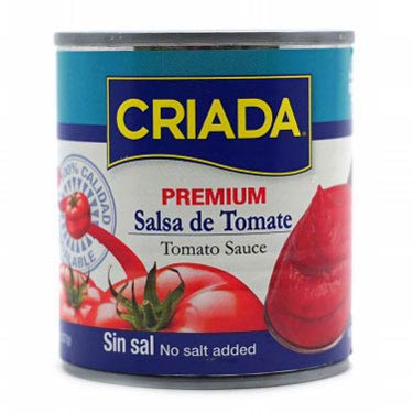 4 x CRIADA SALSA TOMATE SIN SAL 8 OZ