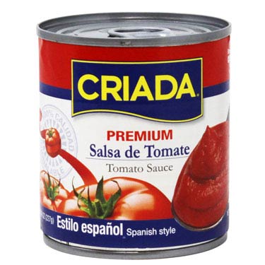 4 x CRIADA SALSA DE TOMATE 8 OZ