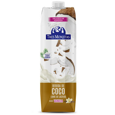 LECHE DE COCO Y VAINILLA TRES MONJITAS ORIGINAL 33.8
