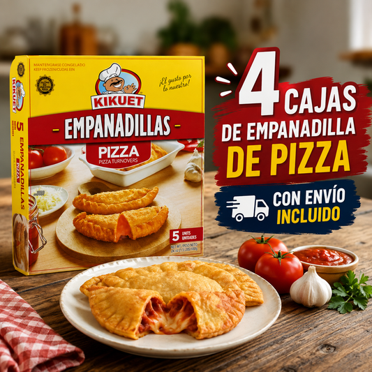 Empanadillas de pizza Kikuet de PR 4 Cajas – Envío Next Day Delivery