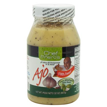 AJO CON ALBAHACA CHEF PIÑEIRO 32 Oz.