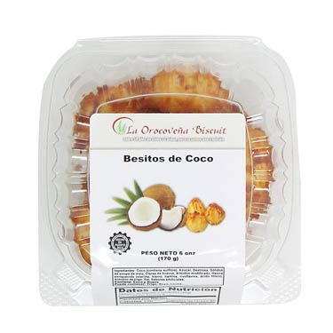BESITOS DE COCO FRESCOS OROCOVEÑA 6 OZ
