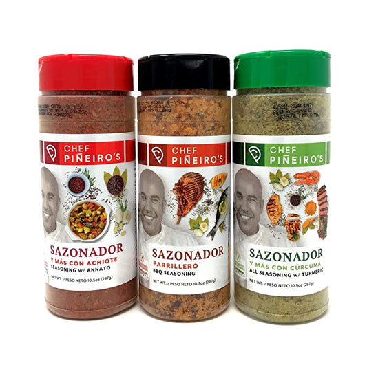 COMBO DE LOS SAZONADORES DEL CHEF PIÑEIRO 3 PACK  10.5 OZ