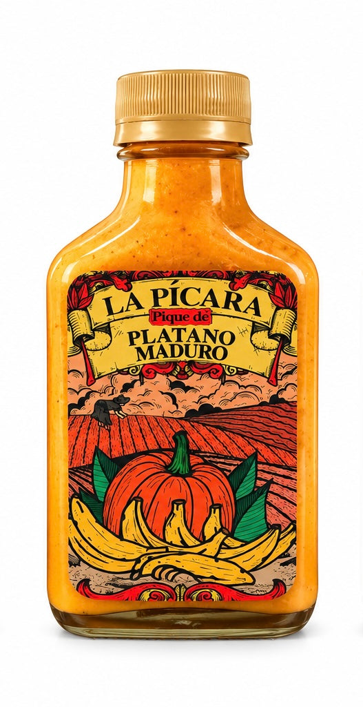 Pique Artesanal La Pícara plátano maduro￼ 6 Oz