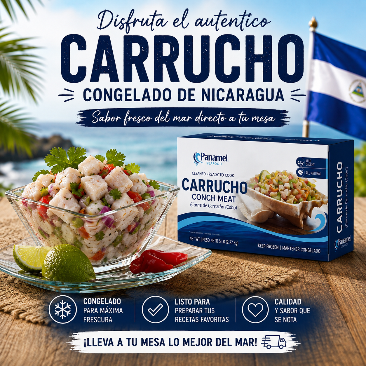 Carrucho de Nicaragua 5 Libras – Envío Next Day Delivery