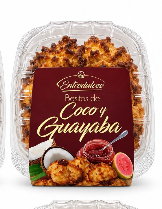 BESITOS DE COCO Y GUAYABA ENTREDULCES