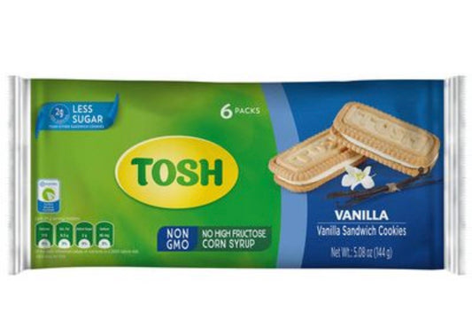 TOSH 50% LESS SUGAR VANILLA 5.08 onz