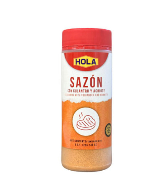 Hola! sazón con culantro y achote 9 onz (2 potes)