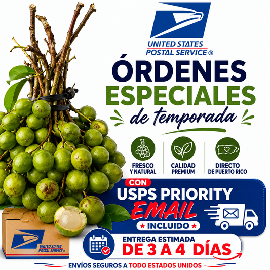 Orden Mediana Quenepas 5 libras USPS. (Envíos lunes y martes)