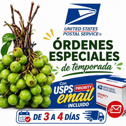 Orden pequeña de Quenepas 3 libras USPS. (Envíos lunes y martes)