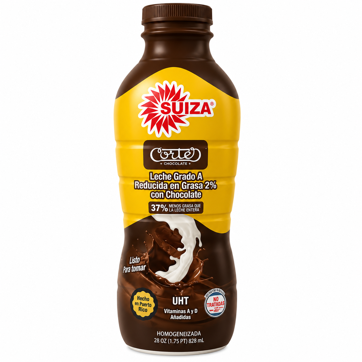 SUIZA LECHE CHOCOLATE CORTES UHT 2% 32 OZ