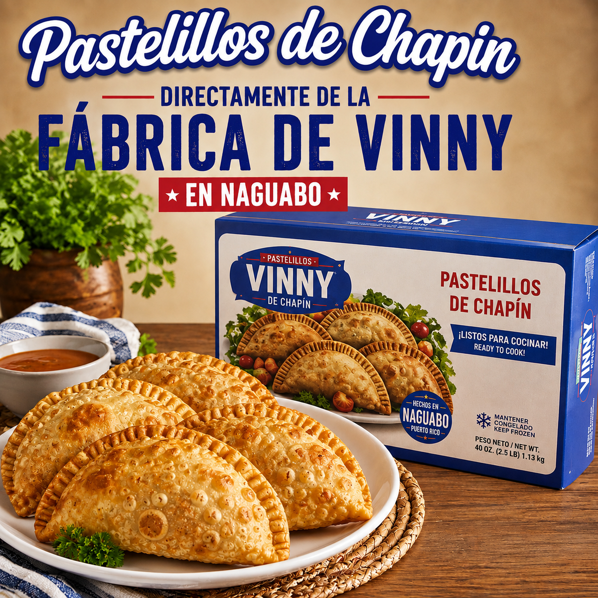 Pastelillos de Chapín (2 Docenas) – Envío Next Day Delivery